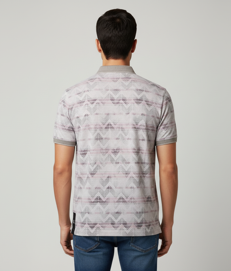 Men's Cotton Blend Polo neck T-Shirt