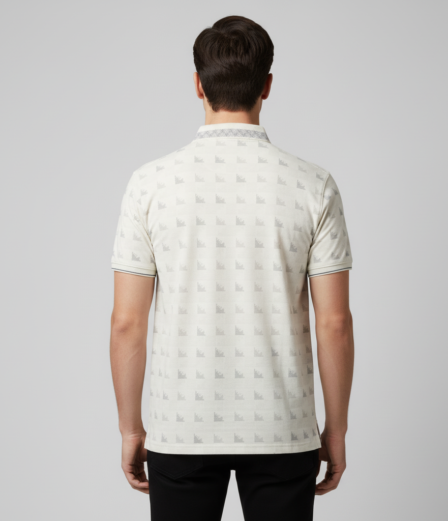 Men's Cotton Blend Polo Neck T-Shirt