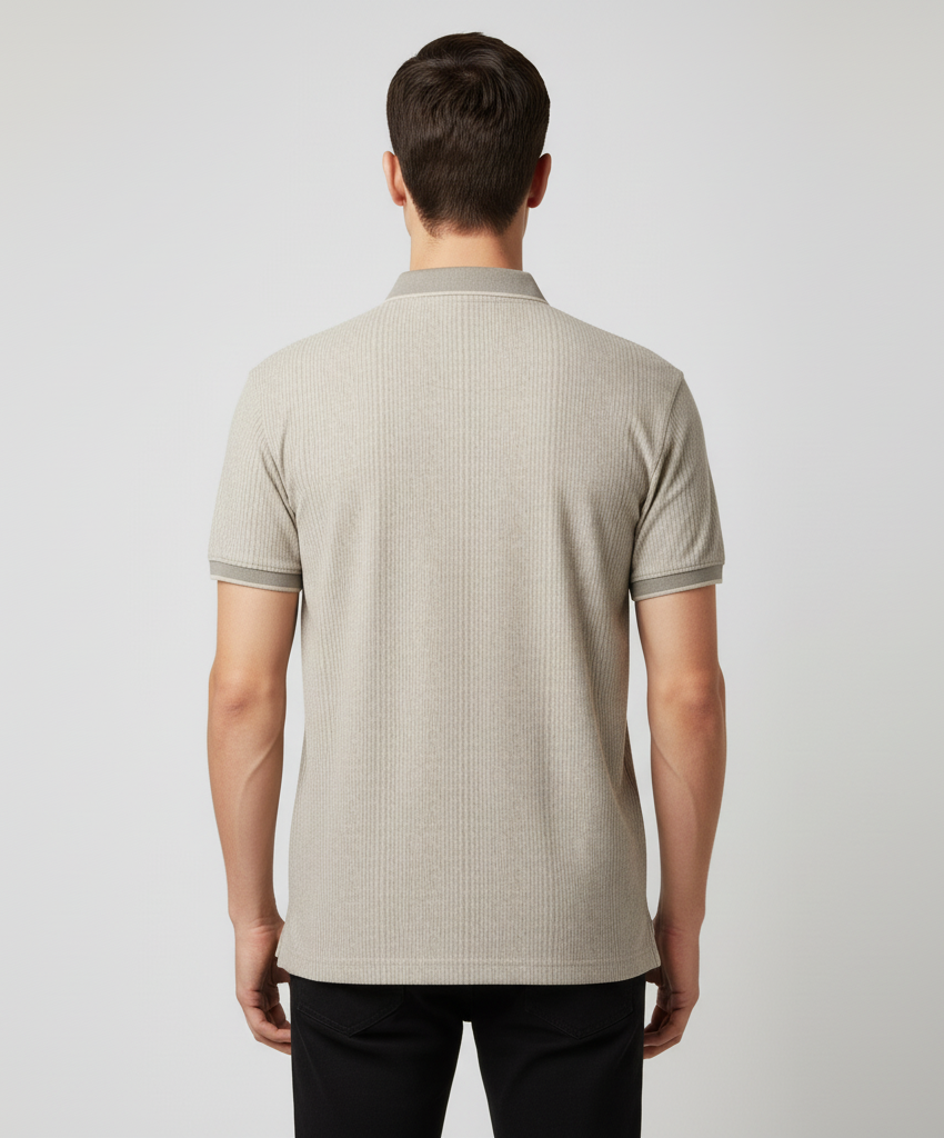 Men's Cotton Blend Polo Neck T-Shirt