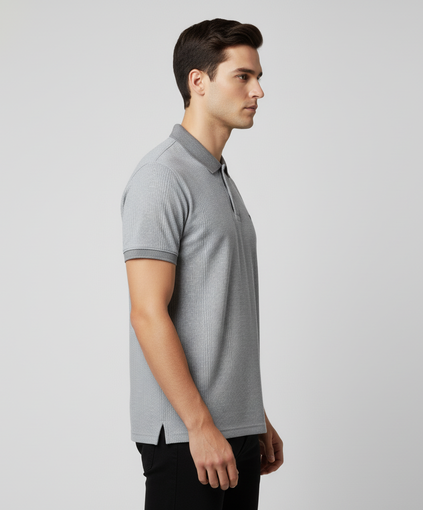 Men's Cotton Blend Polo Neck T-Shirt
