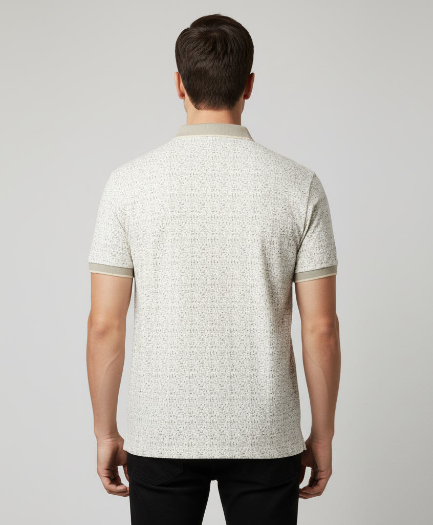 Men's Cotton Blend Polo Neck T-Shirt