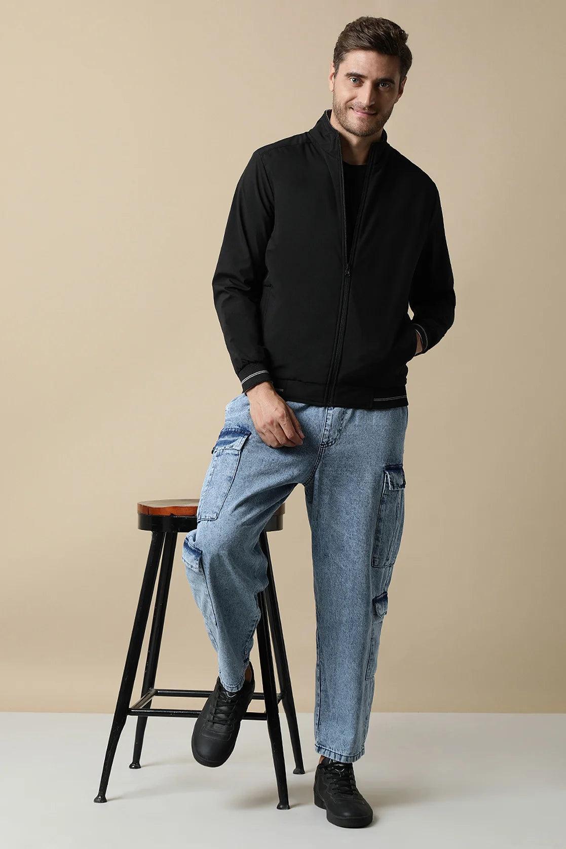 Experience the ultimate versatility and style with Men's Black Reversible Windbreaker, featuring a sleek, dual-toned design. Available for purchase online, this wardrobe essential is perfect for elevating your fashion game from anywhere in India.