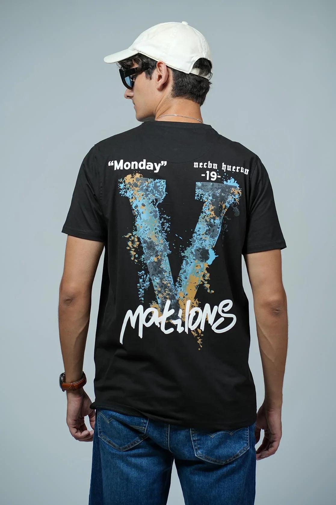 This sleek Men's Short Sleeve T-Shirt is the perfect addition to any wardrobe. With its black color, round neck design, and striking embroidery and graphic print, it is both stylish and comfortable. Crafted by industry experts, this shirt will elevate your look with its high-quality materials and design.