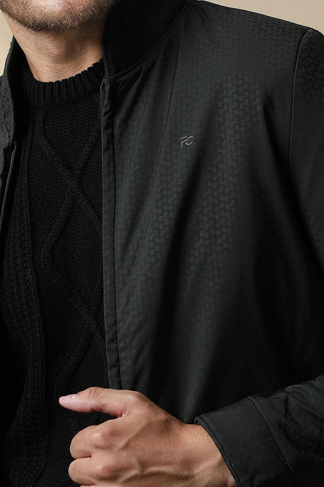 Upgrade your wardrobe with the Men's Dark Green Textured Lightweight Jacket by Fort Collins. Shop online now for a stylish option that can be delivered anywhere in India.