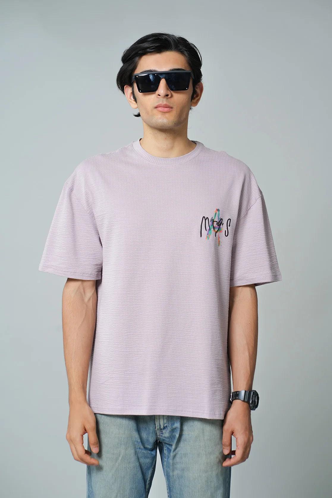 Shop online from anywhere in India to upgrade your wardrobe with Fort Collins' Men's Lavender Structured Cotton-Lycra Oversized T-Shirt, a stylish and versatile choice for any fashion-savvy man.