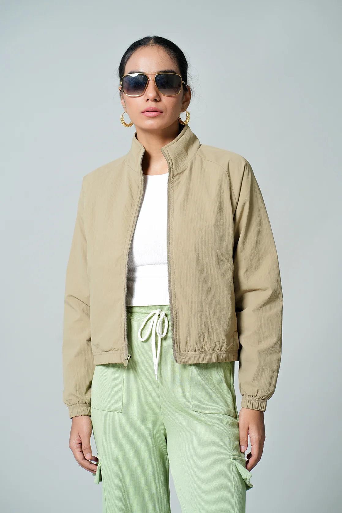 Fort Collins Beige Thin Jacket Fort Collins Jacket Online Cheap