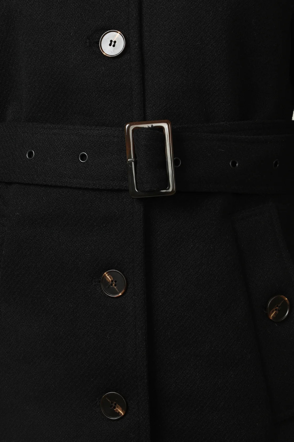 Discover the durable, stylish Women's Black Tweed Fabric Trench Coat designed by Fort Collins. Shop now from anywhere in India.