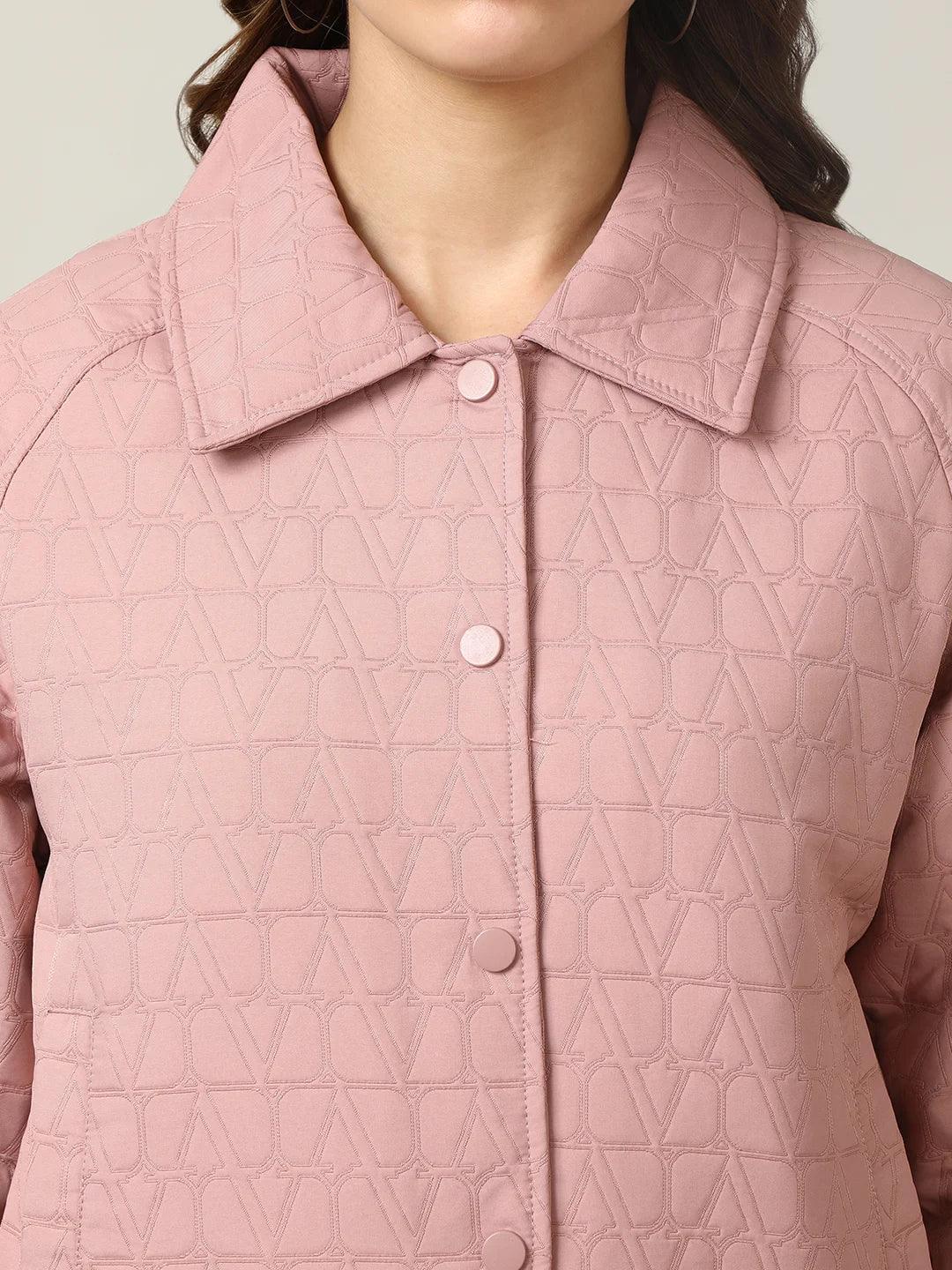 Stylishly protect yourself from the cold with Fort Collins' Women's Pink Short Length Quilted Jacket. Shop now for this must-have addition to your wardrobe, conveniently available online throughout India.
