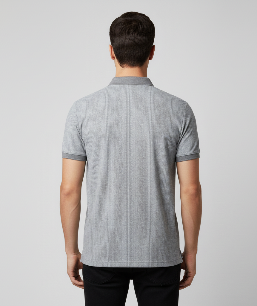 Men's Cotton Blend Polo Neck T-Shirt