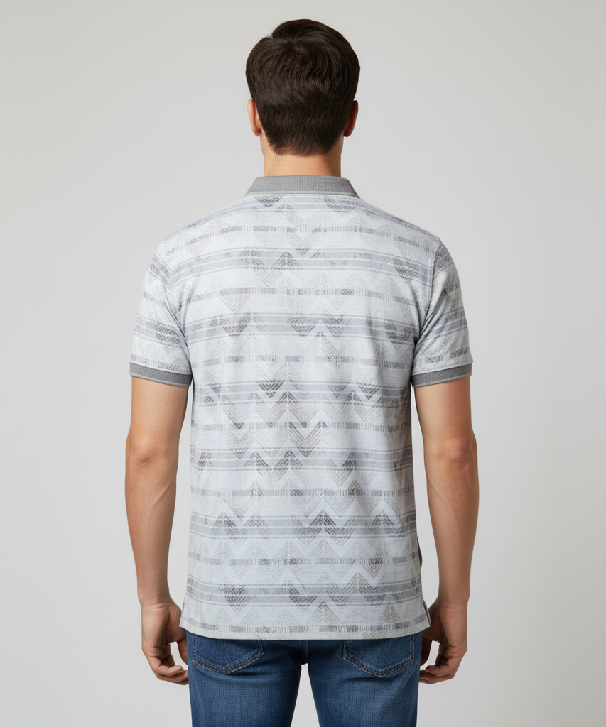 Men's Cotton Blend Polo neck T-Shirt