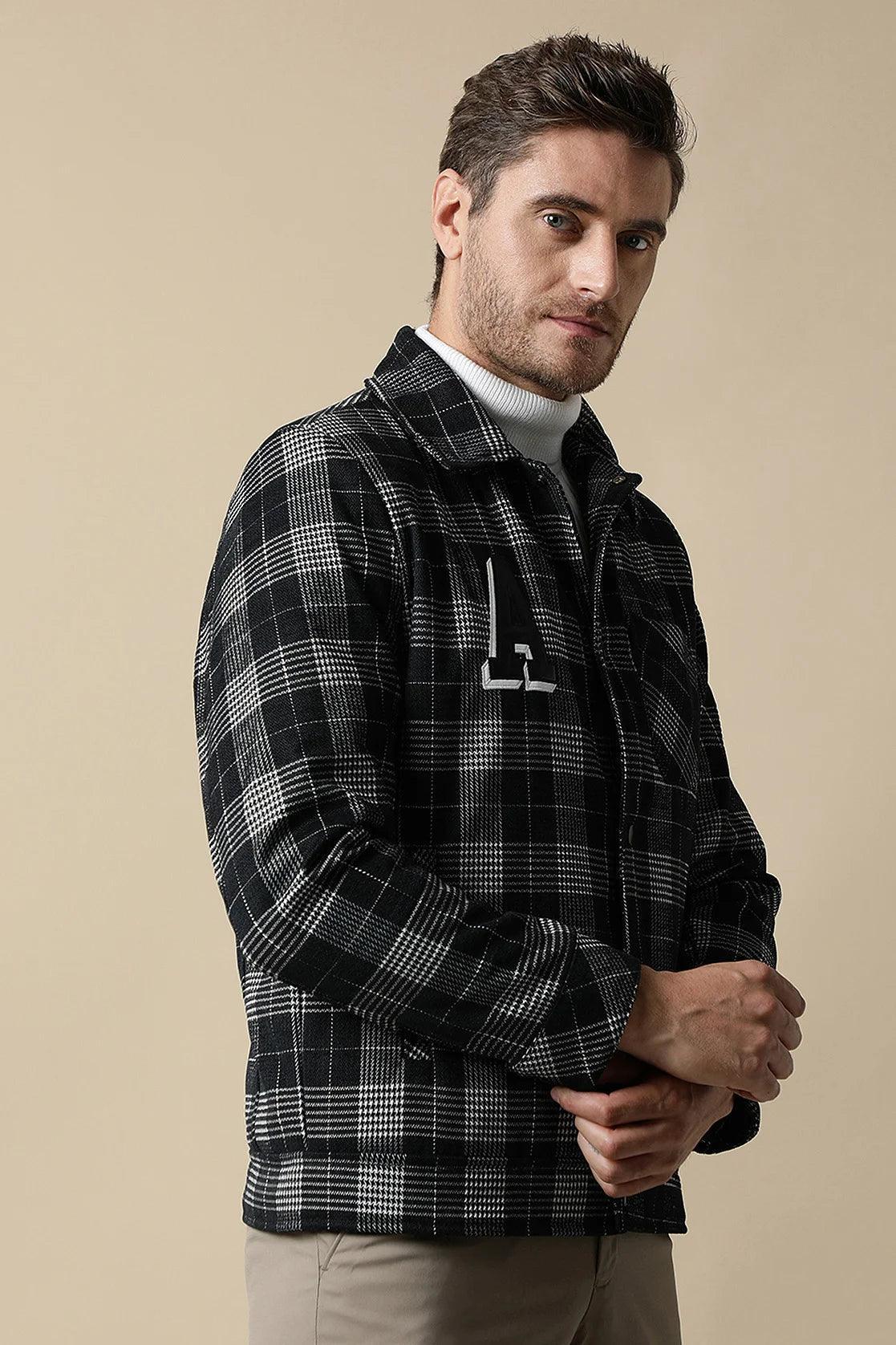 Upgrade your wardrobe with the Fort Collins Men's Checkered Tweed Shacket featuring a quilted lining inside. Shop now from anywhere in India for this trendy must-have item.