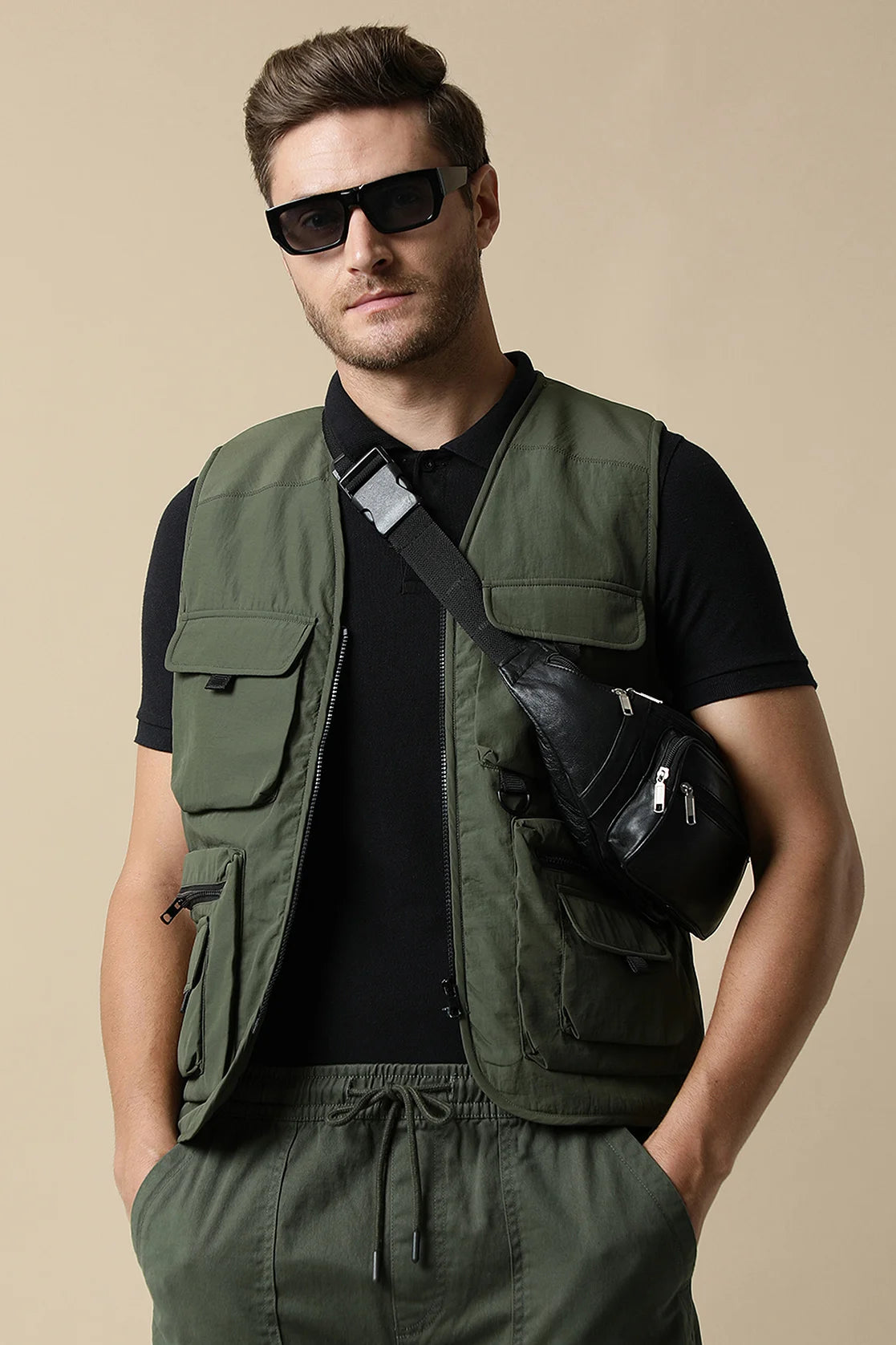 Discover the professional Fort Collins Men’s Olive Tactical Utility Vest Jacket. Enhance your wardrobe with this trendy online purchase, available for delivery anywhere in India.