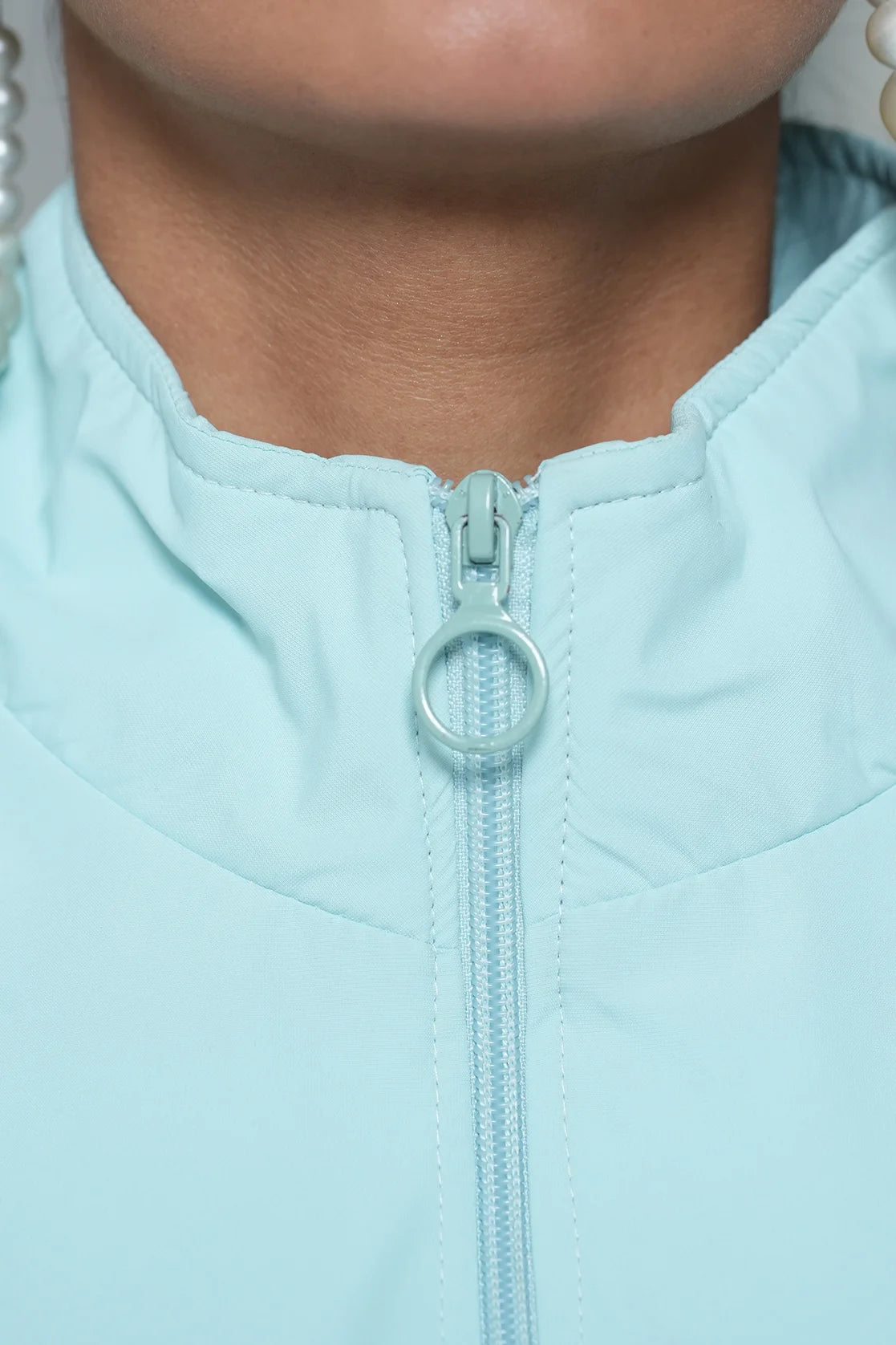 Discover a stylish wardrobe upgrade from Fort Collins with the Women's Sky Blue Windbreaker Jacket. With a mesh-net lining, this jacket is perfect for any occasion and can be easily purchased online from anywhere in India.