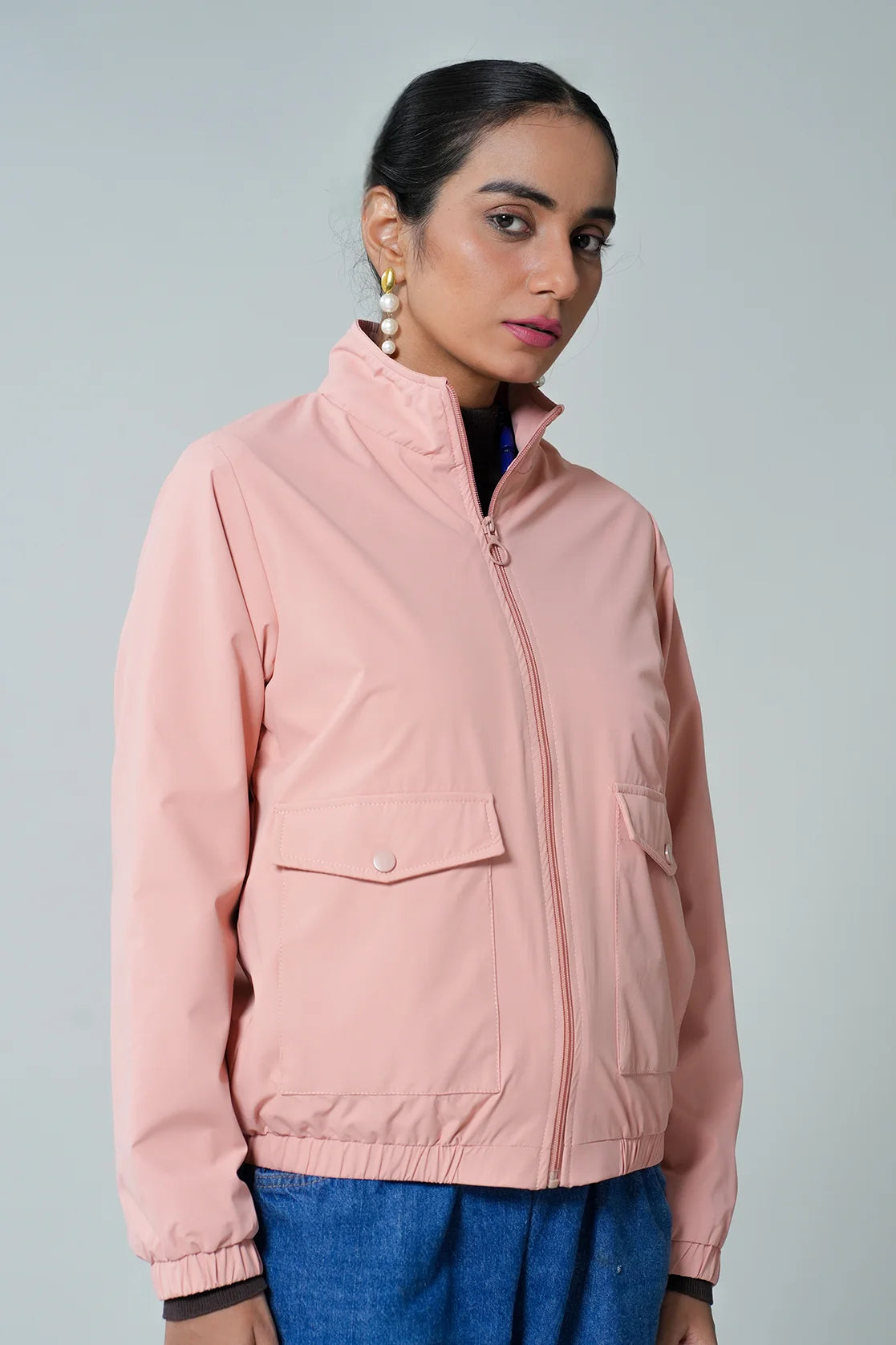 Upgrade your wardrobe with the Fort Collins Women's Pink Windbreaker Jacket, featuring a mesh-net lining for added comfort and style. Shop now to elevate your fashion game from anywhere in India.