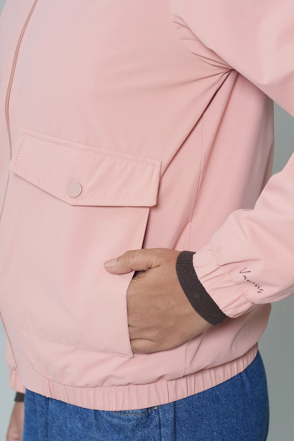 Elevate your wardrobe with our Women's Pink Windbreaker Jacket with Mesh-Net Lining, available online from anywhere in India. Perfect for adding a touch of style to any outfit, this jacket is a must-have for any fashion enthusiast.