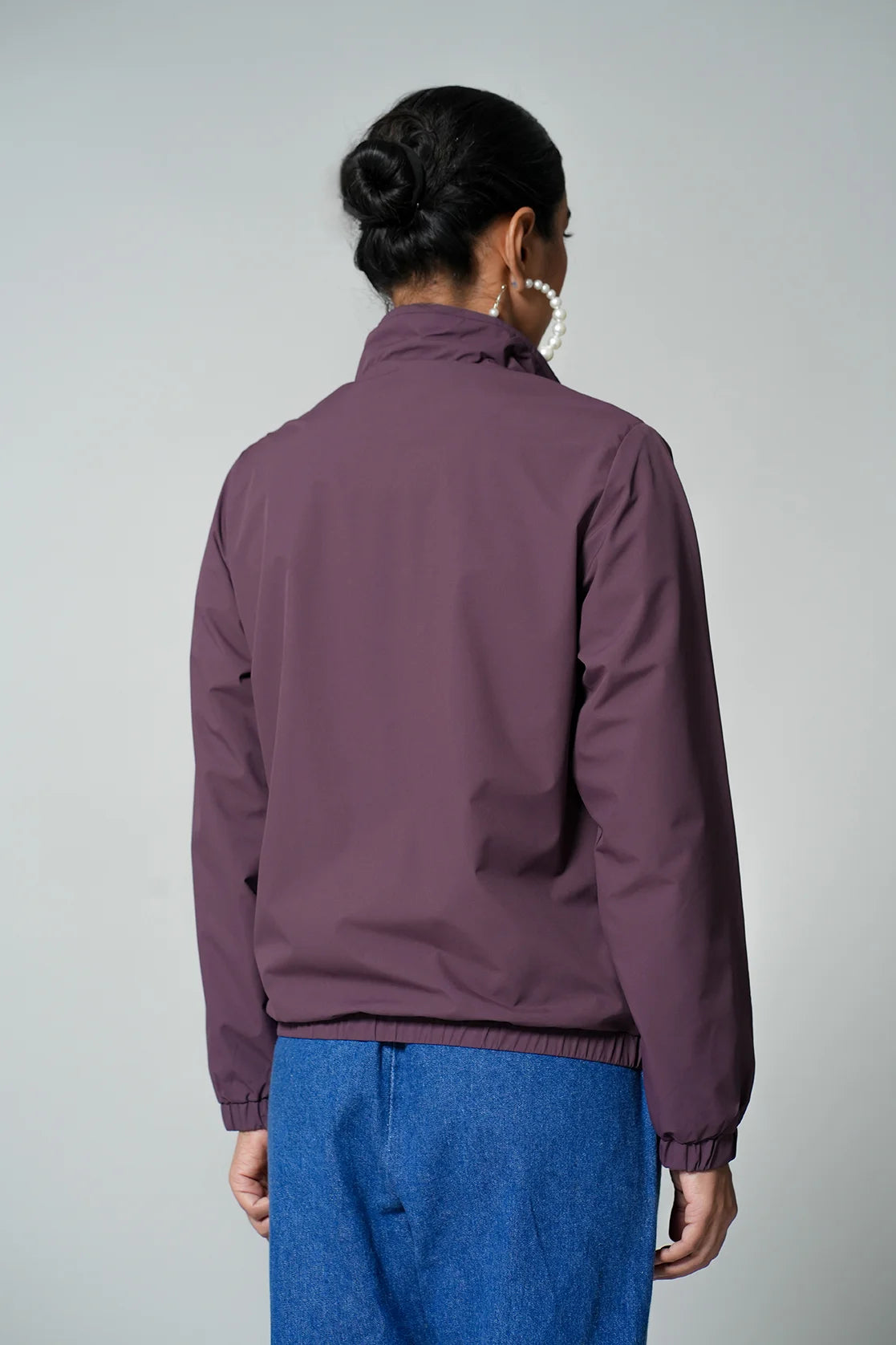 Get your hands on the stylish Women's Wine Windbreaker Jacket with Mesh-Net Lining by Fort Collins. Shop now for a fashionable wardrobe update, conveniently available online in India.